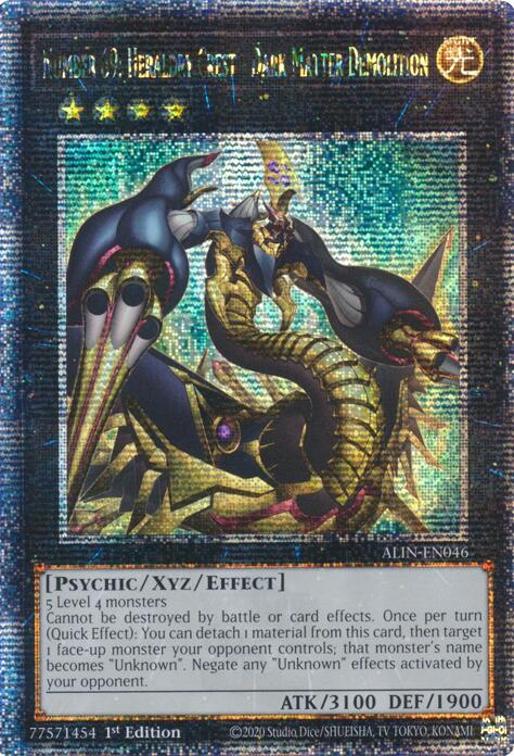 Number 69: Heraldry Crest - Dark Matter Demolition [ALIN-EN046] Quarter Century Secret Rare | Good Games Morley