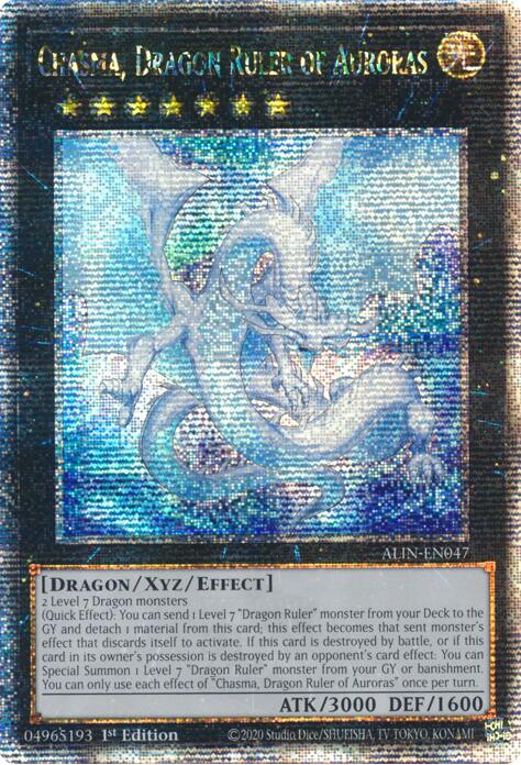 Chasma, Dragon Ruler of Auroras [ALIN-EN047] Quarter Century Secret Rare | Good Games Morley