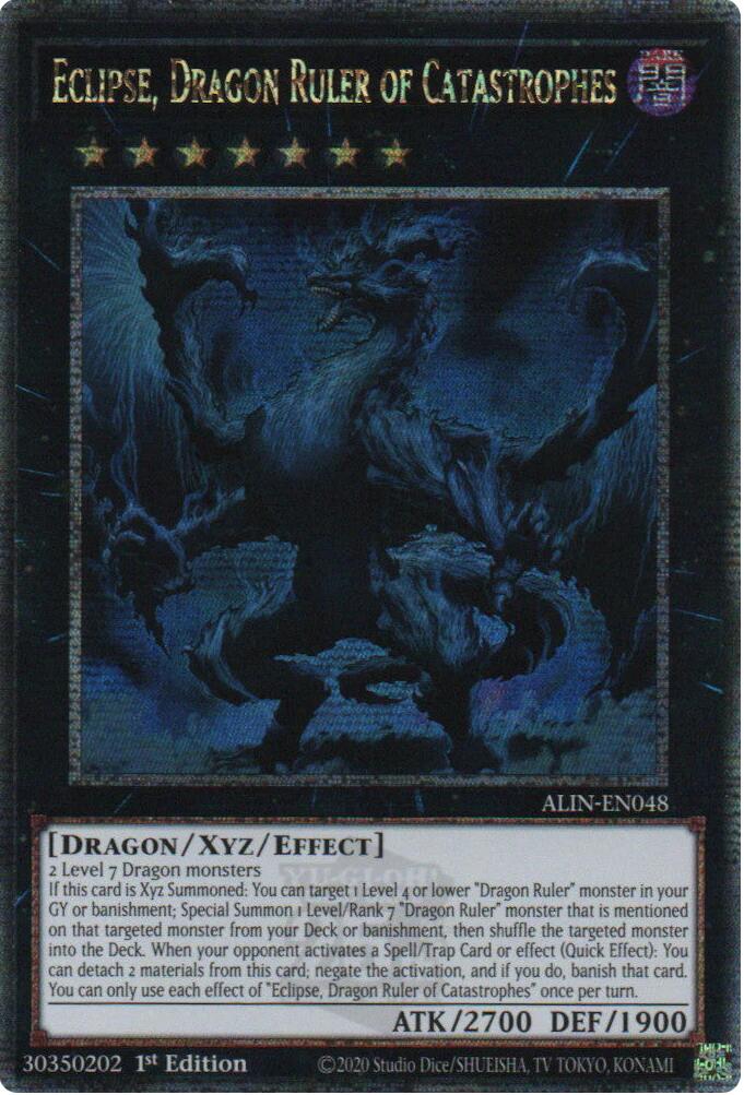 Eclipse, Dragon Ruler of Catastrophes [ALIN-EN048] Quarter Century Secret Rare | Good Games Morley