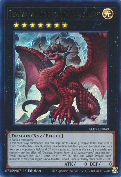 Disaster, Dragon Ruler of All Apocalypses [ALIN-EN049] Ultra Rare | Good Games Morley
