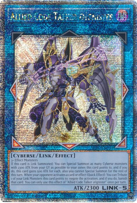 Allied Code Talker @Ignister [ALIN-EN051] Quarter Century Secret Rare | Good Games Morley