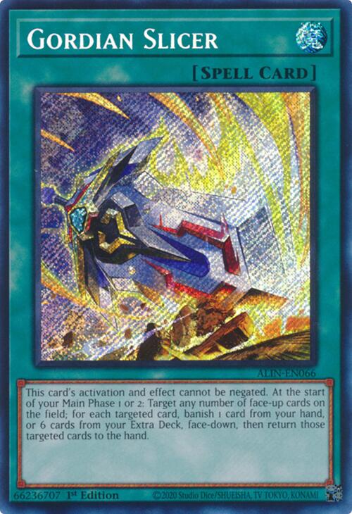 Gordian Slicer [ALIN-EN066] Secret Rare | Good Games Morley