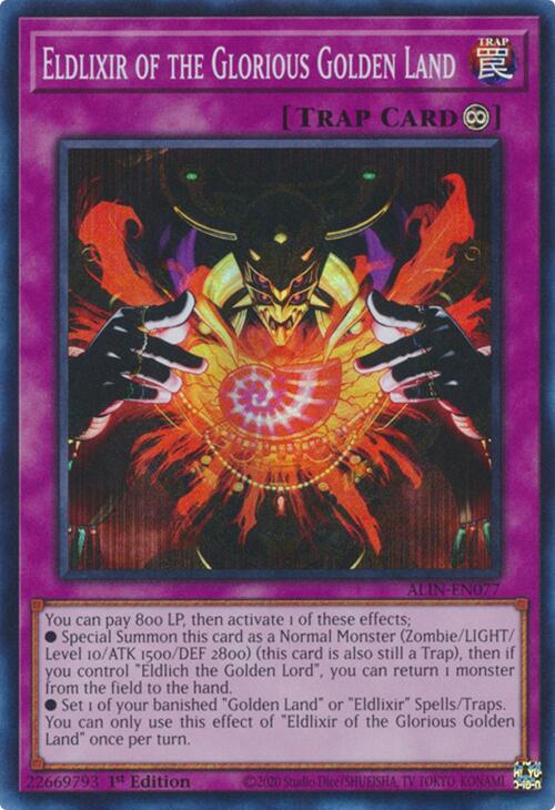 Eldlixir of the Glorious Golden Land [ALIN-EN077] Super Rare | Good Games Morley