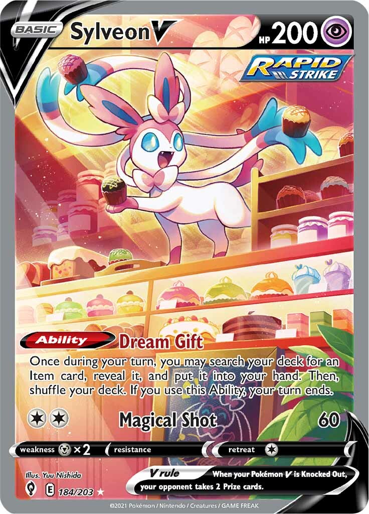 Sylveon V (184/203) [Sword & Shield: Evolving Skies] | Good Games Morley