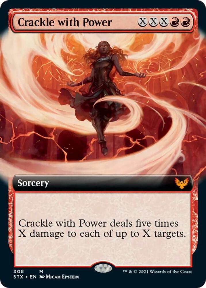 Crackle with Power Extended Art 308 (Strixhaven: School of Mages)  | Good Games Morley