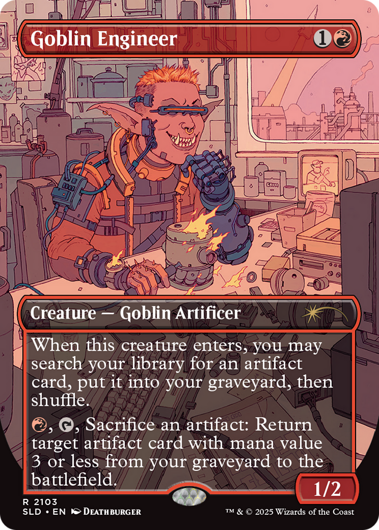 Goblin Engineer (Galaxy Foil) [Secret Lair Drop Series] | Good Games Morley