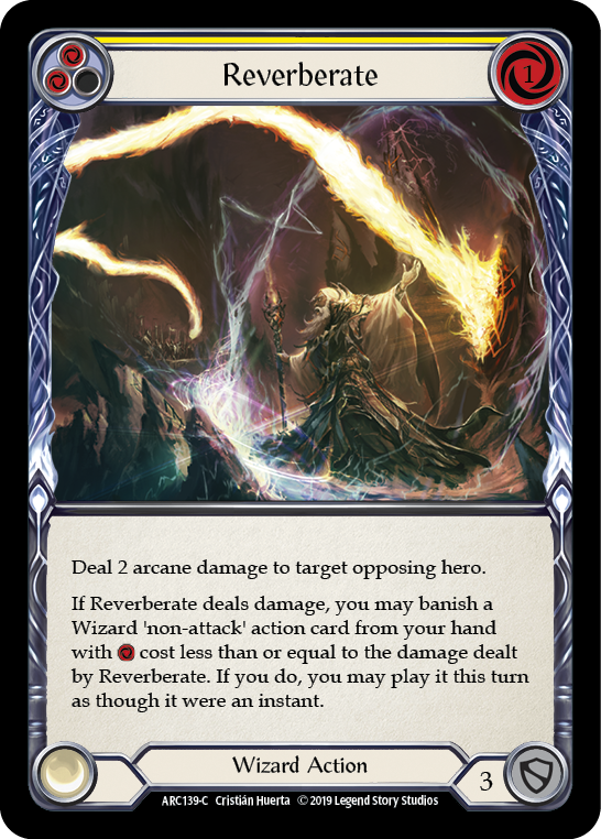 Reverberate (Yellow) [ARC139-C] (Arcane Rising)  1st Edition Normal | Good Games Morley