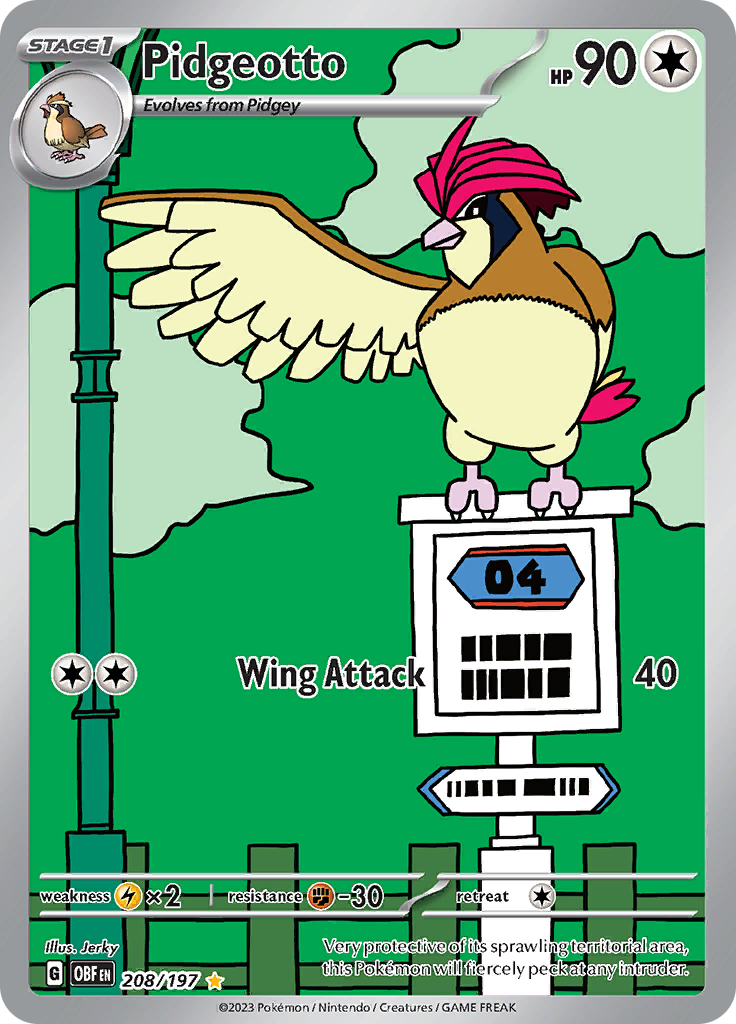 Pidgeotto (208/197) [Scarlet & Violet: Obsidian Flames] | Good Games Morley