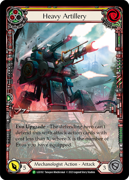 Heavy Artillery (Yellow) [LGS192] (Promo)  Rainbow Foil | Good Games Morley