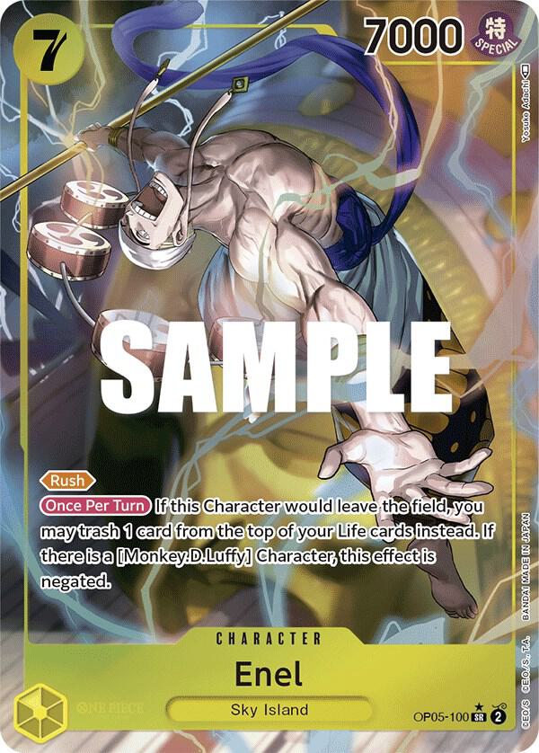 Enel OP05-100 (Awakening of the New Era)  - Alternate Art Foil | Good Games Morley