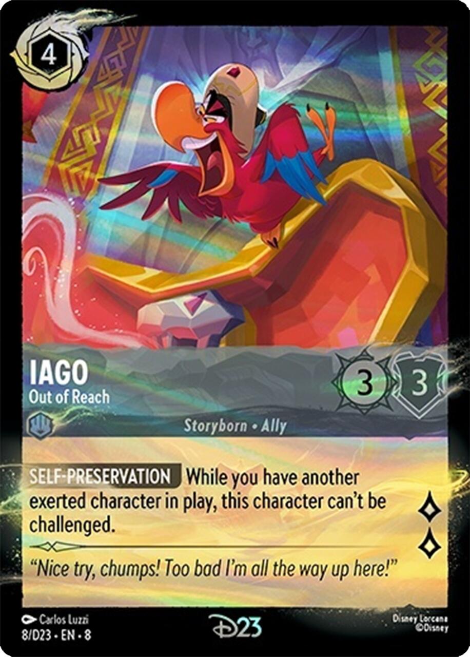 Iago - Out of Reach (8) [Promo Cards] | Good Games Morley