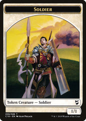 Mask // Soldier Double-Sided Token [Commander 2018 Tokens] | Good Games Morley