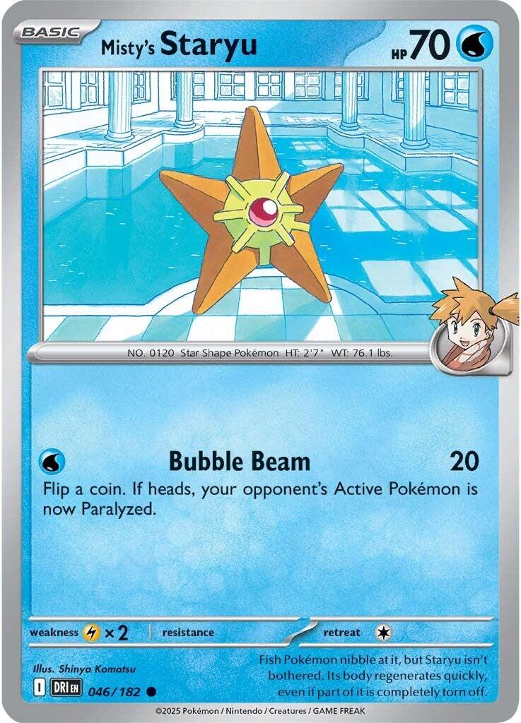 Misty's Staryu (046/182) [Scarlet & Violet: Destined Rivals] | Good Games Morley