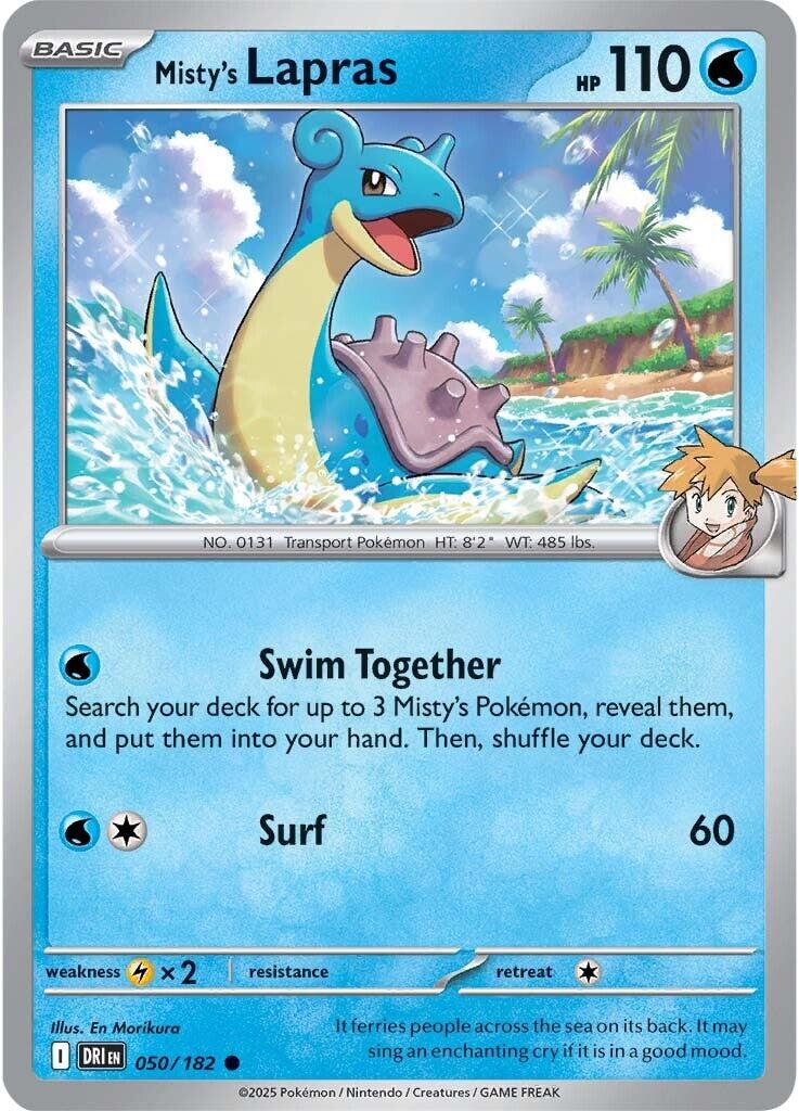 Misty's Lapras (050/182) [Scarlet & Violet: Destined Rivals] | Good Games Morley