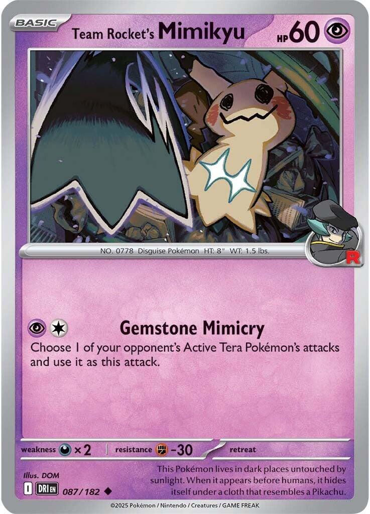Team Rocket's Mimikyu (087/182) [Scarlet & Violet: Destined Rivals] | Good Games Morley