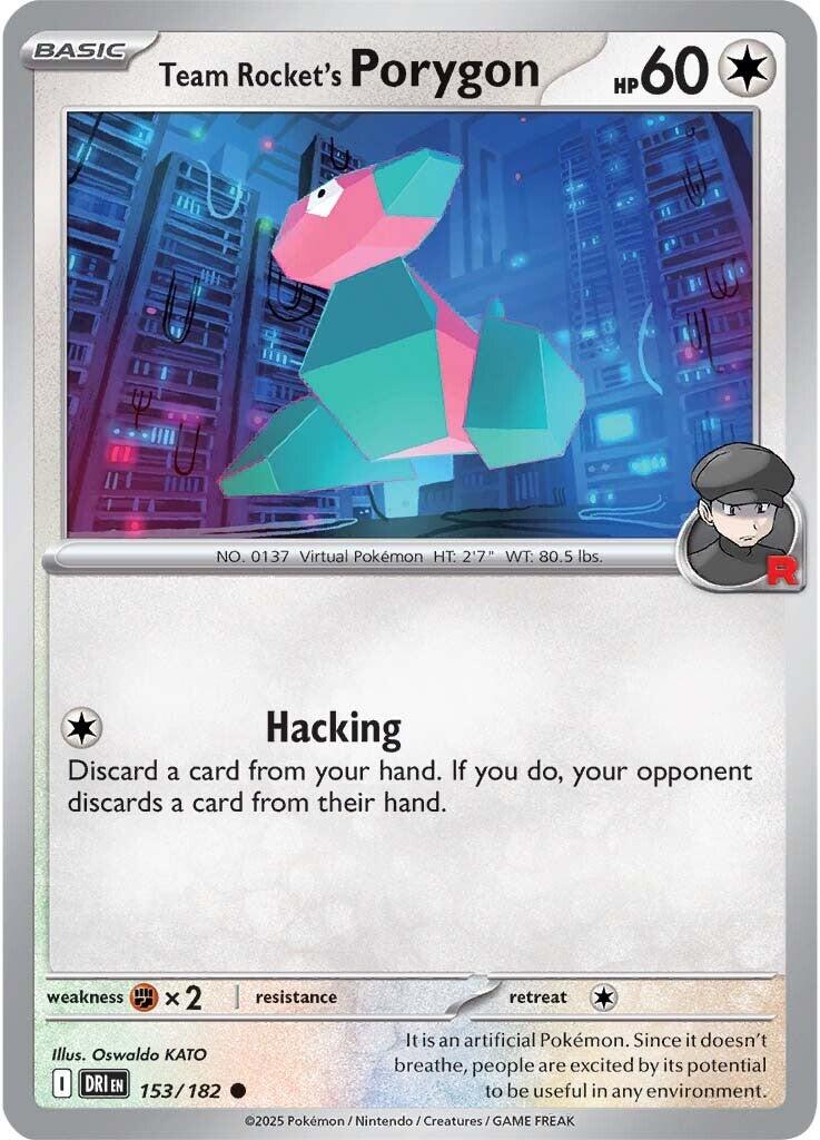 Team Rocket's Porygon (153/182) [Scarlet & Violet: Destined Rivals] | Good Games Morley