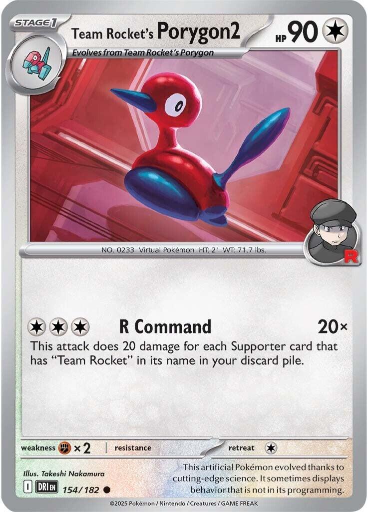 Team Rocket's Porygon2 (154/182) [Scarlet & Violet: Destined Rivals] | Good Games Morley