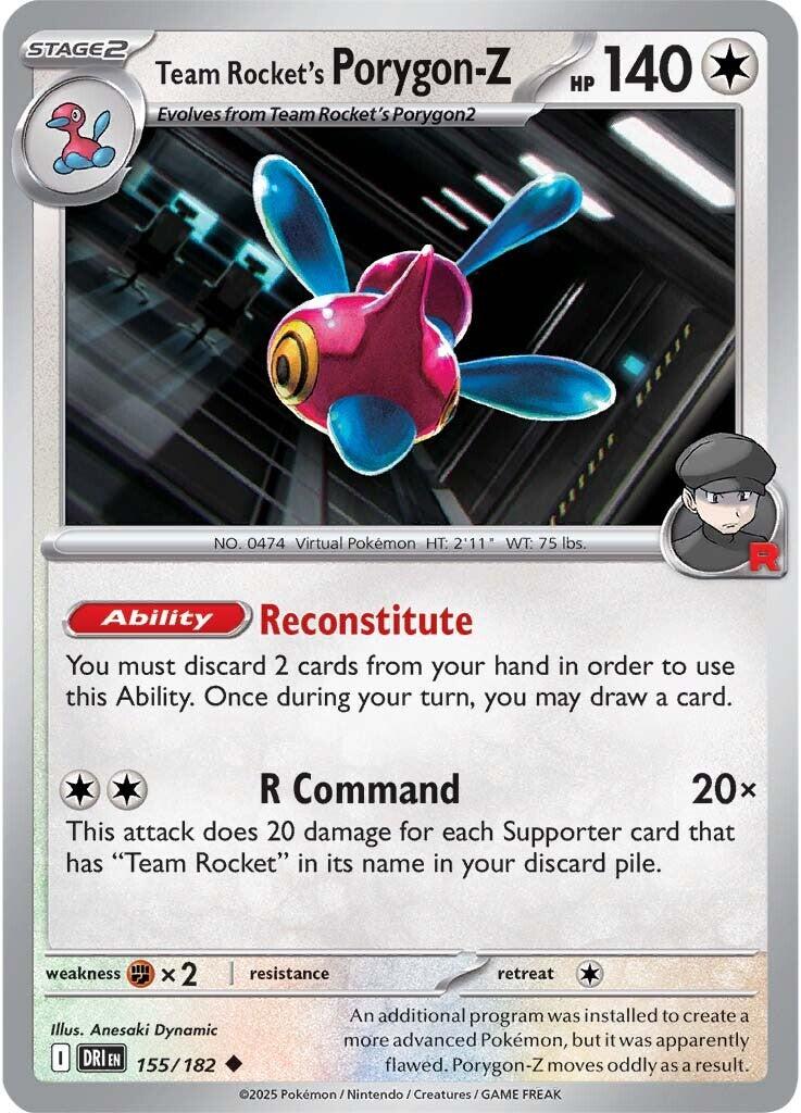 Team Rocket's Porygon-Z (155/182) [Scarlet & Violet: Destined Rivals] | Good Games Morley