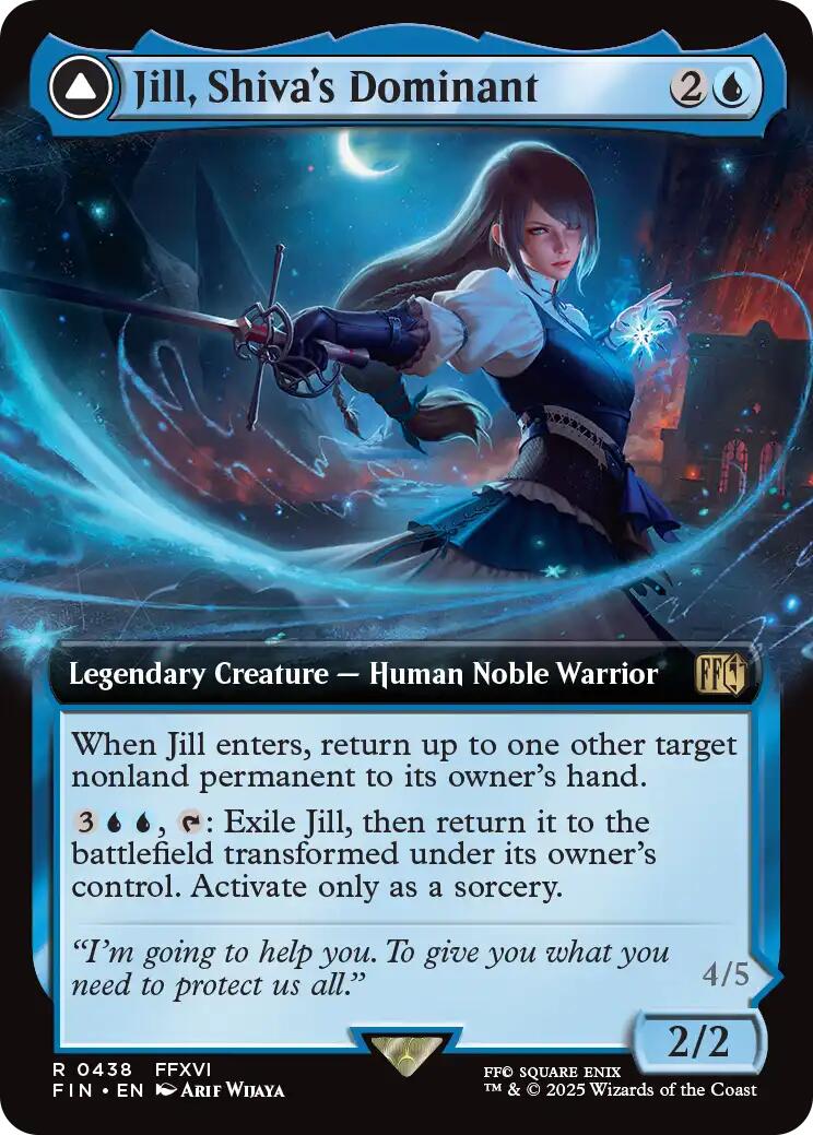 Jill, Shiva's Dominant // Shiva, Warden of Ice (Extended Art) [FINAL FANTASY] | Good Games Morley