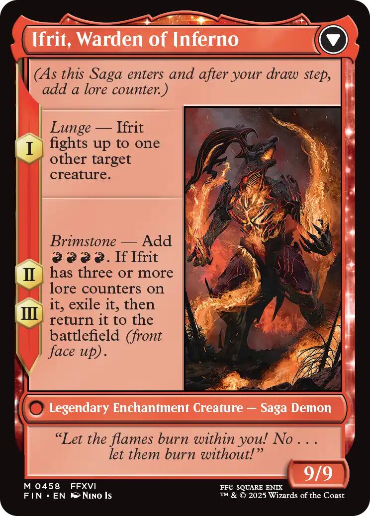Clive, Ifrit's Dominant // Ifrit, Warden of Inferno (Extended Art) [FINAL FANTASY] | Good Games Morley