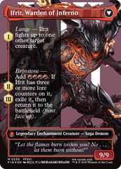 Clive, Ifrit's Dominant // Ifrit, Warden of Inferno (Borderless) (Surge Foil) [FINAL FANTASY] | Good Games Morley