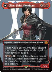 Clive, Ifrit's Dominant // Ifrit, Warden of Inferno (Borderless) (Surge Foil) [FINAL FANTASY] | Good Games Morley
