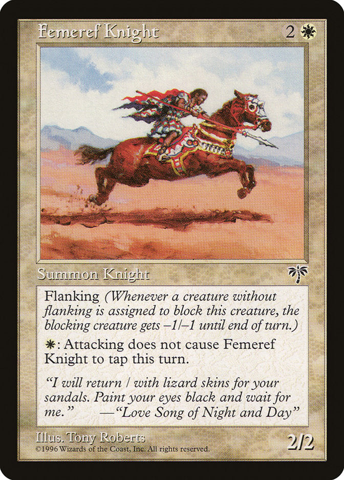 Femeref Knight 18/350 (Mirage)  | Good Games Morley