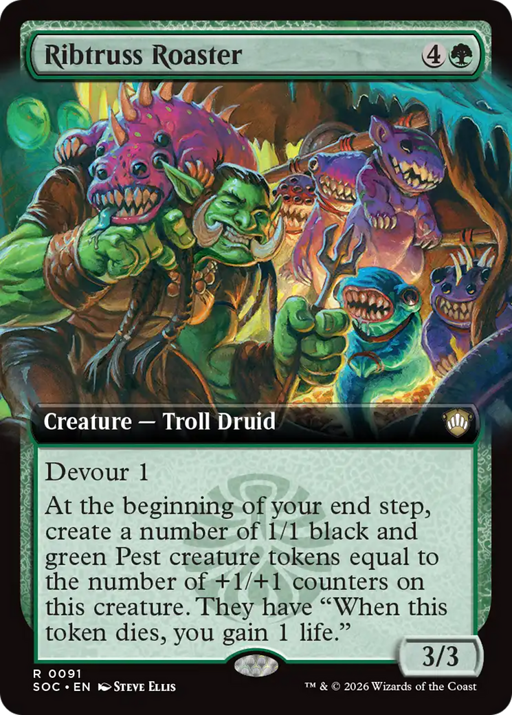 Ribtruss Roaster (Extended Art) [Secrets of Strixhaven Commander] | Good Games Morley