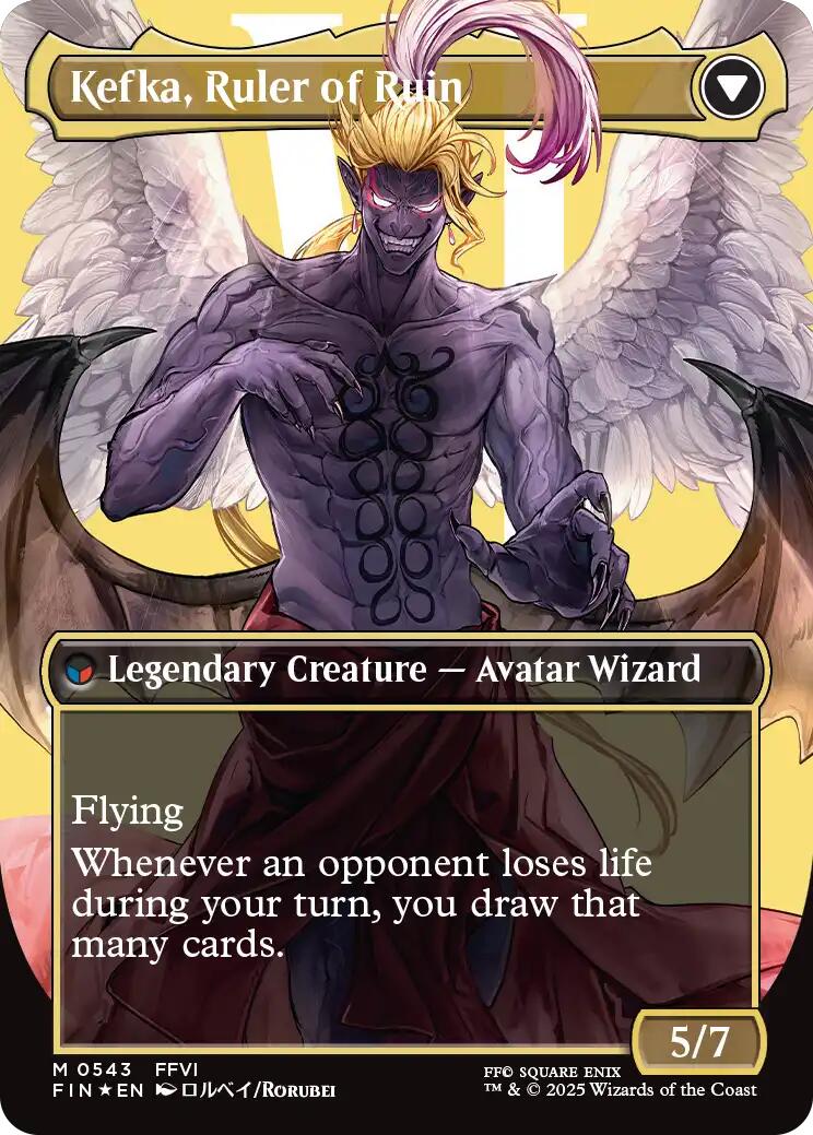 Kefka, Court Mage // Kefka, Ruler of Ruin (Borderless) (Surge Foil) [FINAL FANTASY] | Good Games Morley