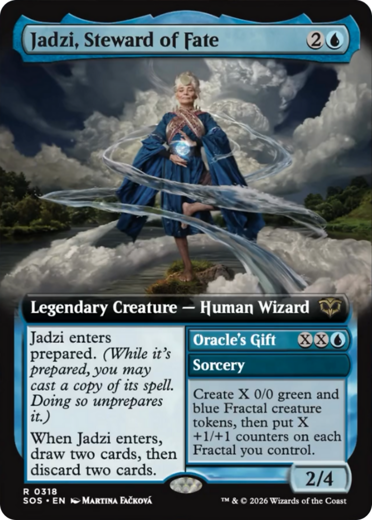 Jadzi, Steward of Fate (Extended Art) [Secrets of Strixhaven] | Good Games Morley
