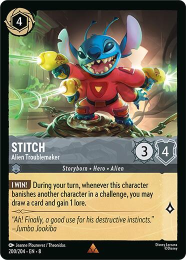 Stitch - Alien Troublemaker (200/204) [Reign of Jafar] | Good Games Morley