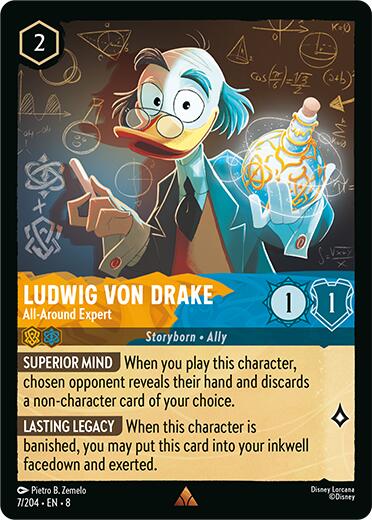 Ludwig Von Drake - All-Around Expert (7/204) [Reign of Jafar] | Good Games Morley