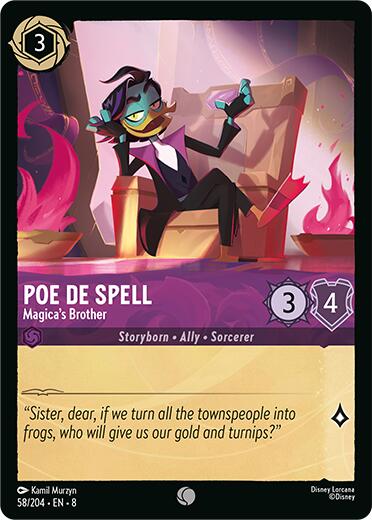 Poe De Spell - Magica's Brother (58/204) [Reign of Jafar] | Good Games Morley