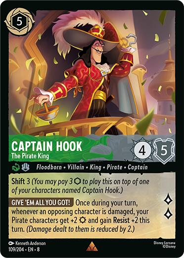 Captain Hook - The Pirate King (109/204) [Reign of Jafar] | Good Games Morley