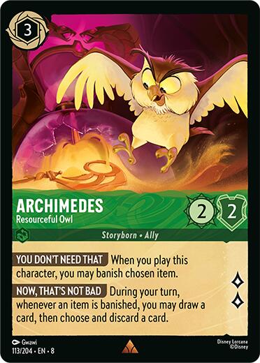 Archimedes - Resourceful Owl (113/204) [Reign of Jafar] | Good Games Morley