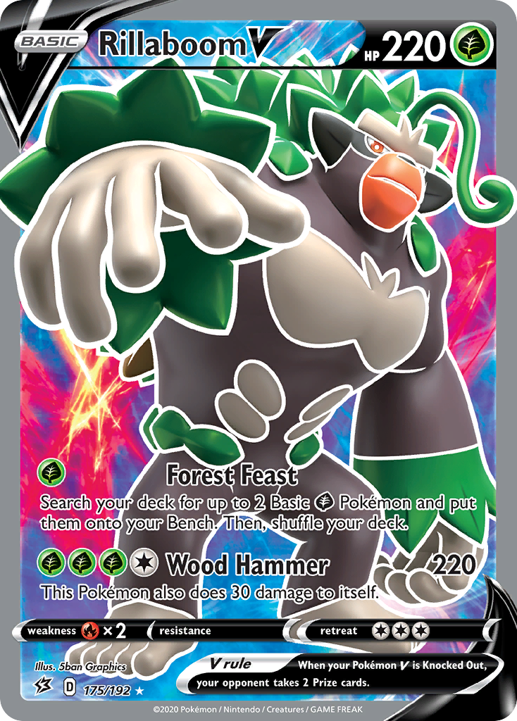 Rillaboom V (175/192) [Sword & Shield: Rebel Clash] | Good Games Morley