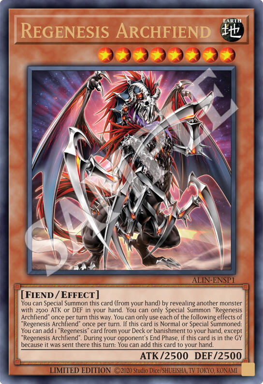 Regenesis Archfiend [ALIN-ENSP1] Ultra Rare | Good Games Morley