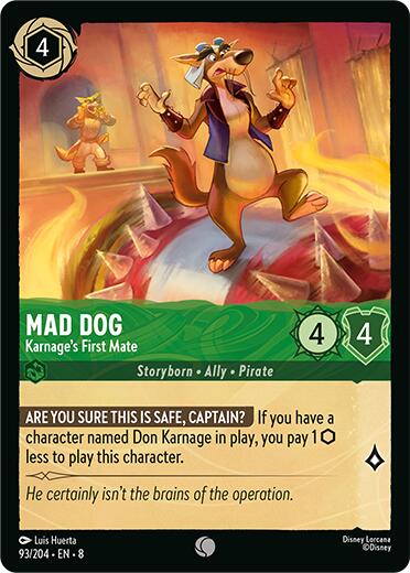 Mad Dog - Karnage's First Mate (93/204) [Reign of Jafar] | Good Games Morley