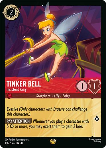 Tinker Bell - Insistent Fairy (136/204) [Reign of Jafar] | Good Games Morley
