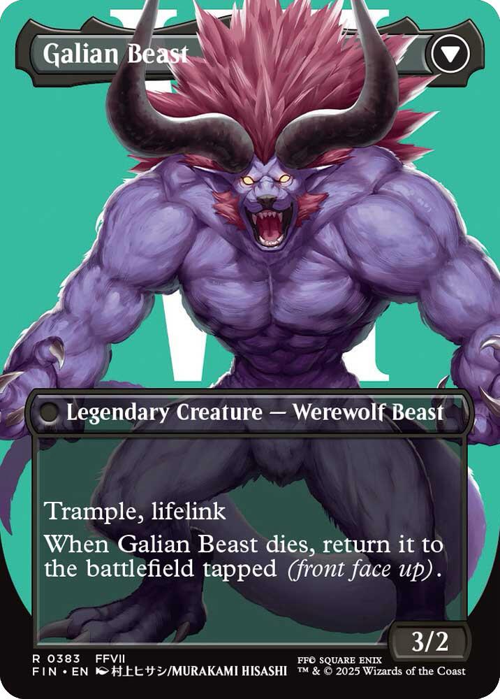 Vincent Valentine // Galian Beast (Borderless) [FINAL FANTASY] | Good Games Morley