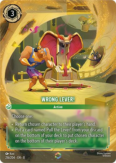 Wrong Lever! (Enchanted) (216/204) [Reign of Jafar] | Good Games Morley