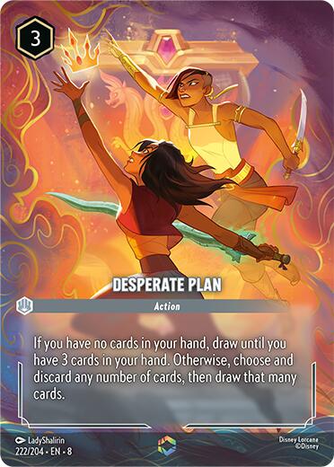 Desperate Plan (Enchanted) (222/204) [Reign of Jafar] | Good Games Morley