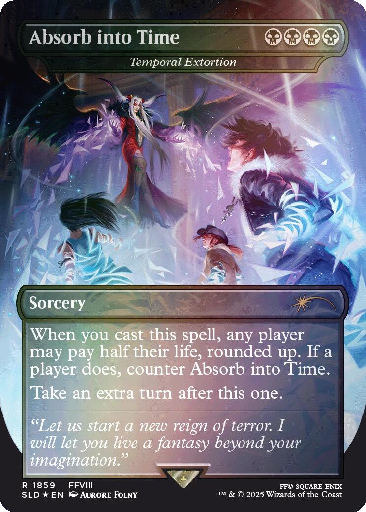 Absorb into Time - Temporal Extortion (Rainbow Foil) [Secret Lair Drop Series] | Good Games Morley