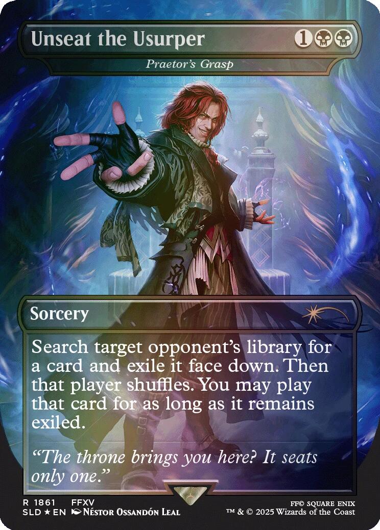 Unseat the Usurper - Praetor's Grasp (Rainbow Foil) [Secret Lair Drop Series] | Good Games Morley