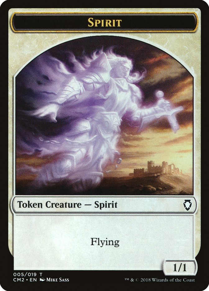 Spirit Token [Commander Anthology Volume II Tokens] | Good Games Morley