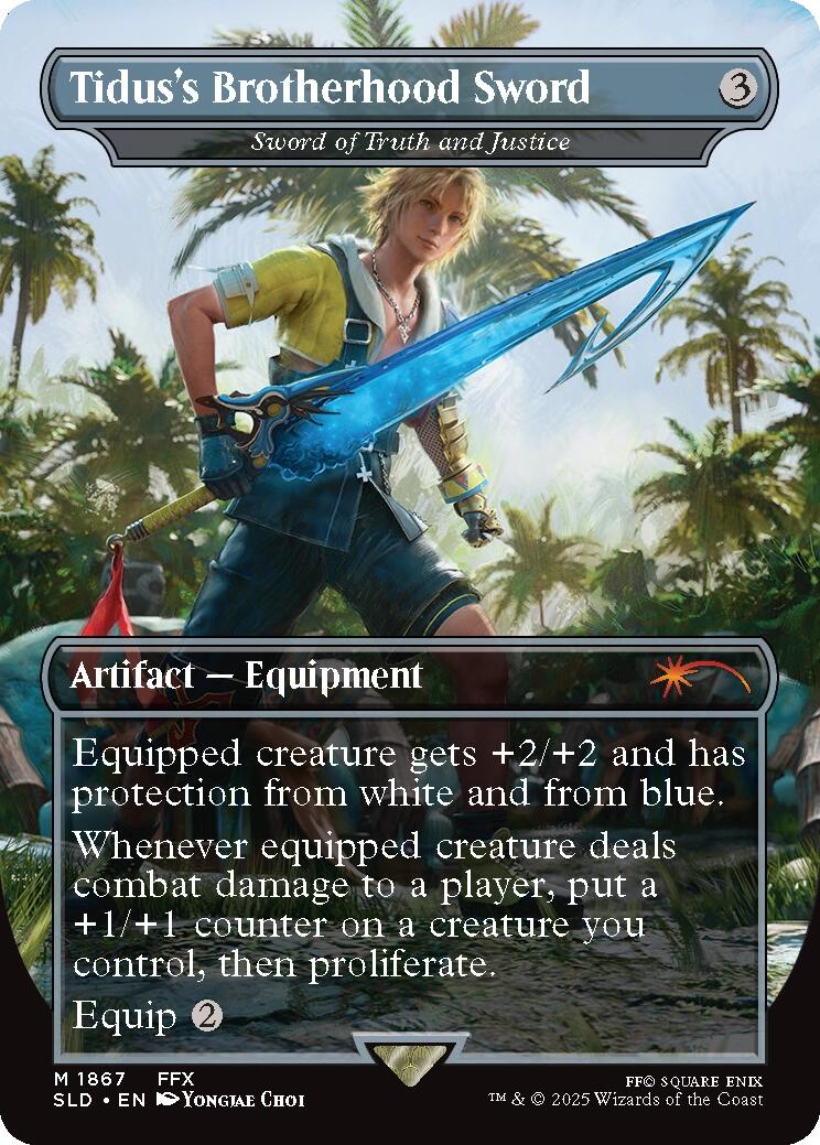 Tidus's Brotherhood Sword - Sword of Truth and Justice [Secret Lair Drop Series] | Good Games Morley
