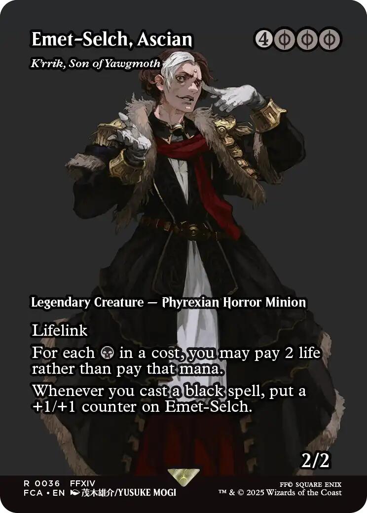Emet-Selch, Ascian - K'rrik, Son of Yawgmoth (Showcase) [FINAL FANTASY : Through the Ages] | Good Games Morley