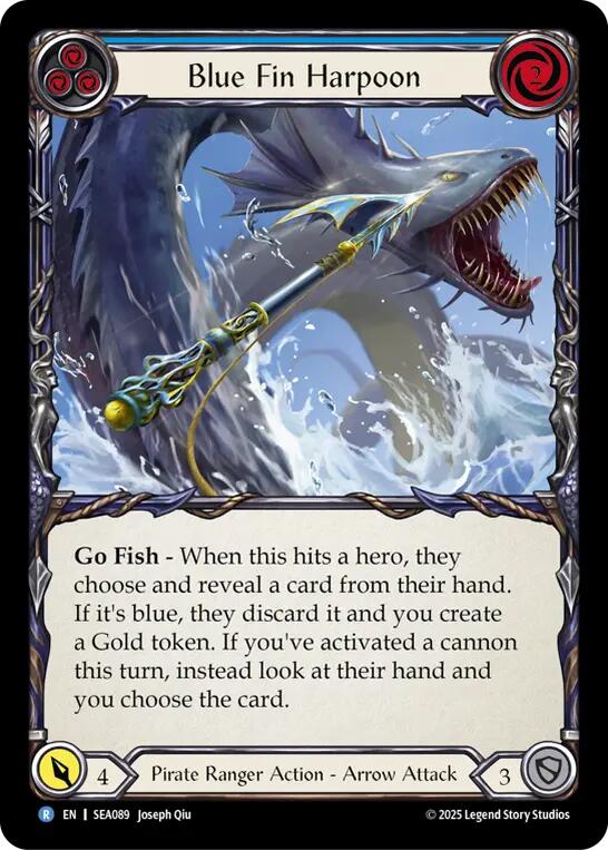 Blue Fin Harpoon [SEA089] (High Seas)  Rainbow Foil | Good Games Morley