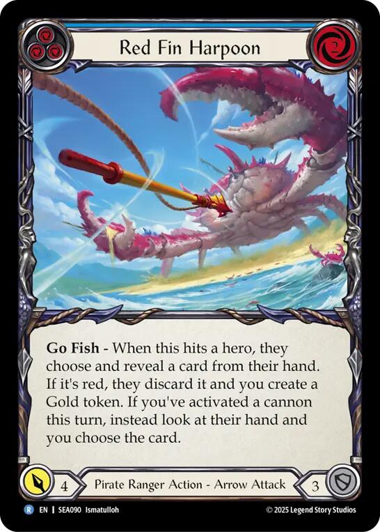 Red Fin Harpoon [SEA090] (High Seas)  Rainbow Foil | Good Games Morley