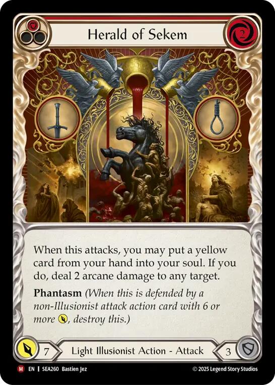 Herald of Sekem [SEA260] (High Seas)  Rainbow Foil | Good Games Morley